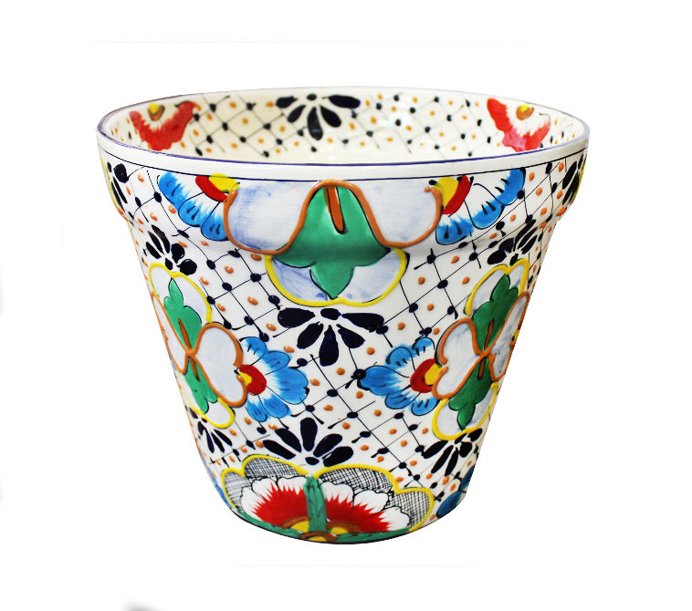 ceramic flower pots from mexico Hand painted mexican ceramics – Market to Market By Tierra Fina