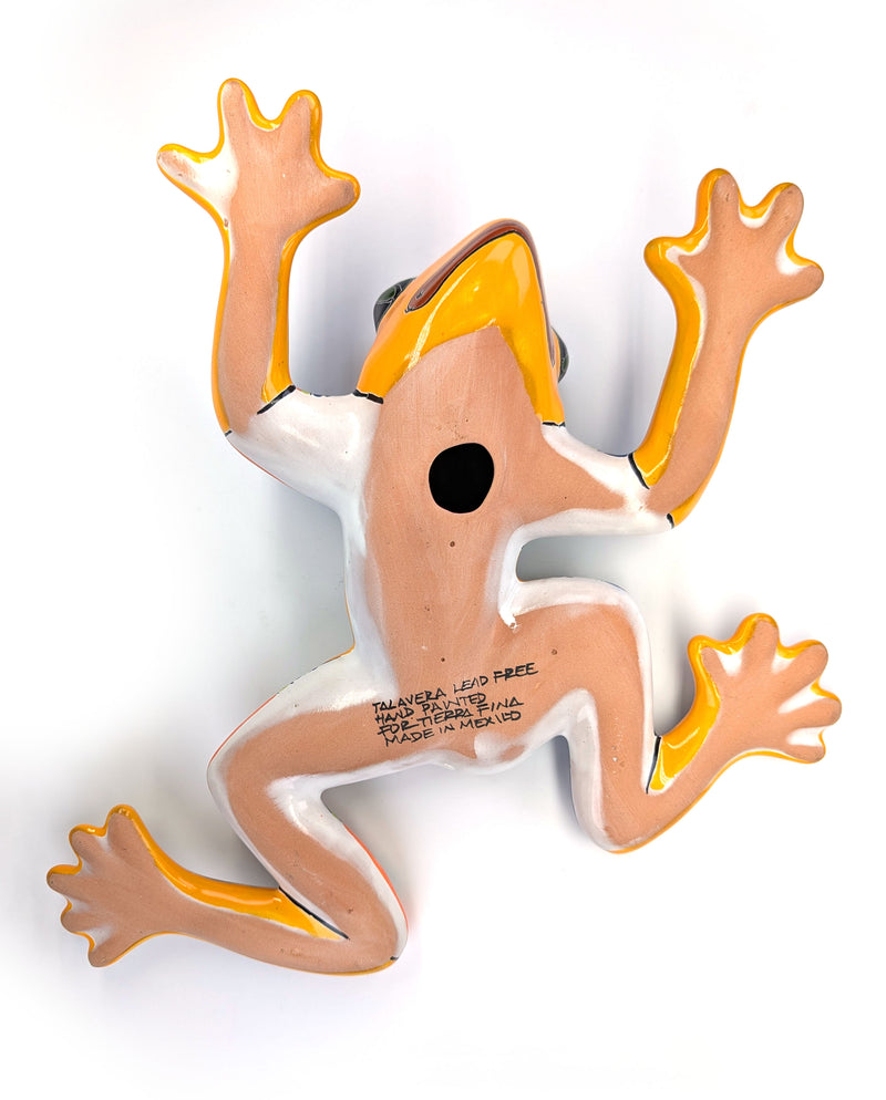 Medium Wall Frog- 15" X 15" (Yellow)-   LICXWF198