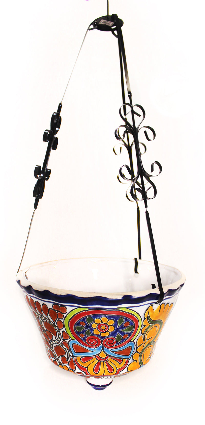 Talavera Hanging Basket Planter-  LICHB