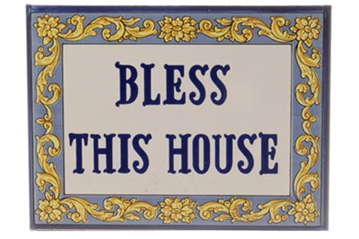 """Bless This House"" Tile - 5"" x 8"""