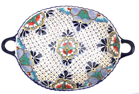 "Large deep tray w/ handles 18.5"" x 12.75"""