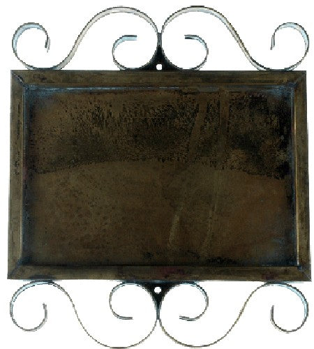 Horizontal Brass Frame for 2 Numbers